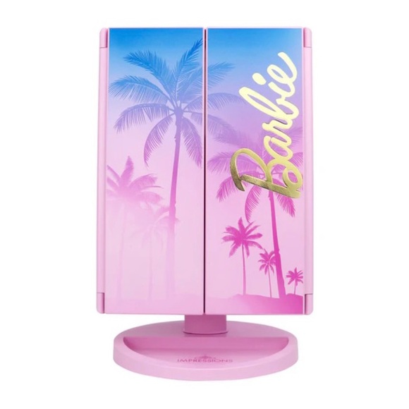 Impressions Barbie LED Makeup Mirror Tri Fold with Magnification - Picture 10 of 13